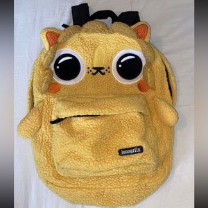 Loungefly Large Lion Yellow Fleece Backpack Vintage